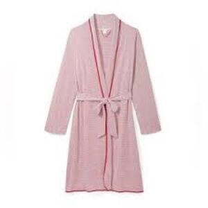 Lake Pima Pima Cotton Robe Red and White Stripe - Small